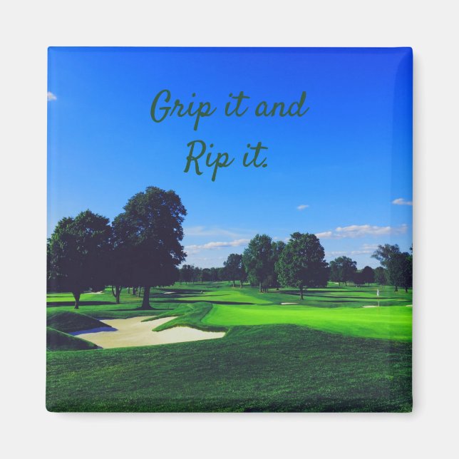 Aimant Parcours de golf Grip it et Rip it (Devant)