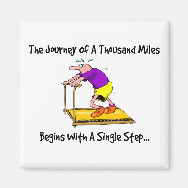 Aimant Parcours De Mille Miles - Motivation Pour L'Exerci (Devant)
