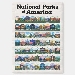 Aimant Parcs nationaux des États-Unis d'Amérique USA