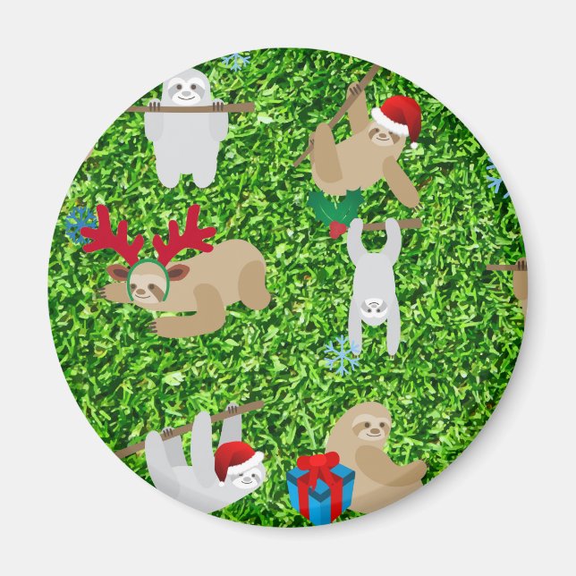 Aimant paresse xmas (Devant)