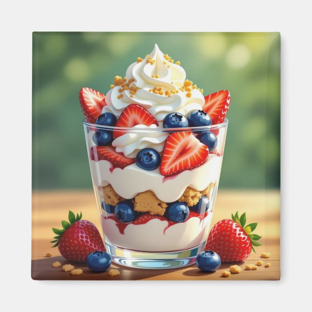 Aimant Parfait de fruits et de yaourt (Devant)