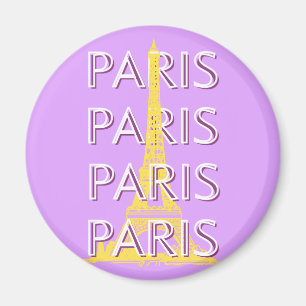 Aimant Paris, Art Voyage, Minimaliste, Art Voyage Pastel