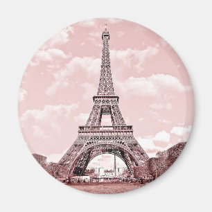 Aimant Paris dans l'aimant rose de la France de Tour