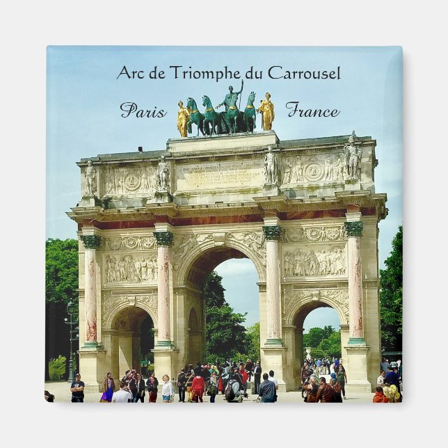 Aimant Paris France - Arc de Triomphe du Carrousel (Devant)