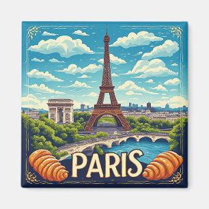 Aimant 🧲 Paris France Souvenir de vacances pour voyageur