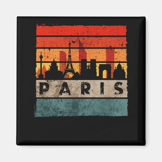 Aimant Paris Skyline Tour Eiffel France Souvenir Paris (Devant)