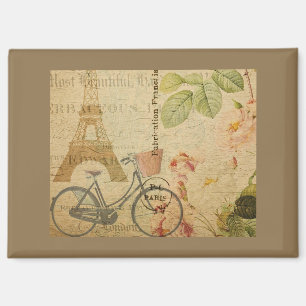 Aimant Parisien Vintage Avec Tour Eiffel