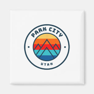 Aimant Park City Utah Ski Snowboard Ski Famille Voyage
