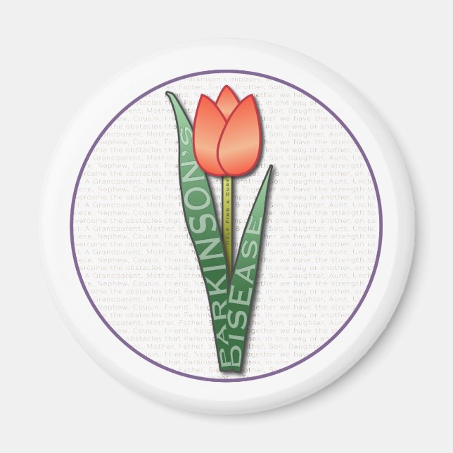 Aimant Parkinsons Aide Trouver une tulipe guérite (Devant)