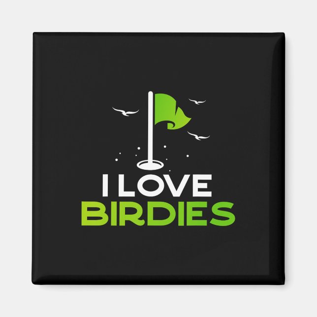 Aimant Parle Oiseau Pour Moi Drôle De Golf Cadeau Pun J'a (Devant)