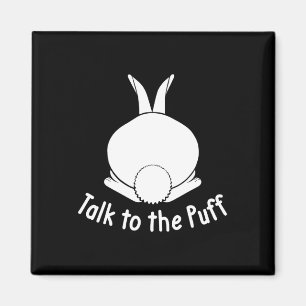 Aimant Parlez au lapin gonflable Lapin mignon Joyeuses Pâ