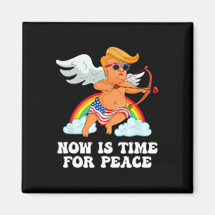 Aimant Parodie drôle de Cupidon Trump - Maintenant est le