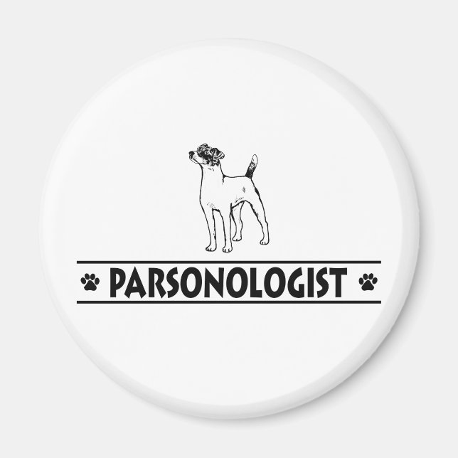 Aimant Parson Humoristique Russell Terrier (Devant)