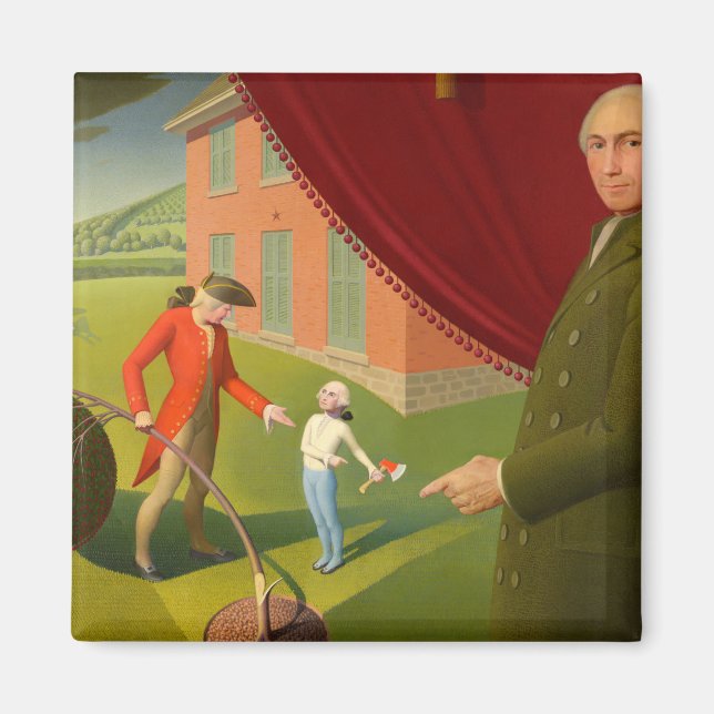 Aimant Parson Weems' Fable, 1939 par Grant Wood (Devant)