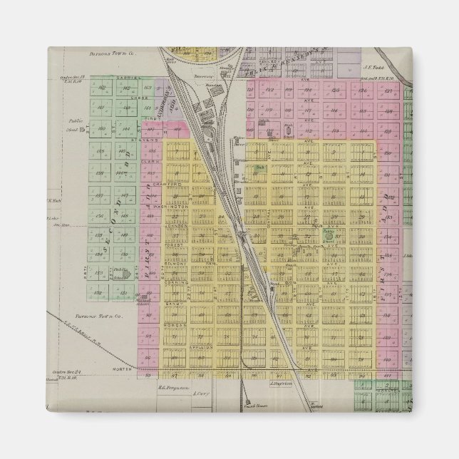 Aimant Parsons, comté de Labette, Kansas (Devant)