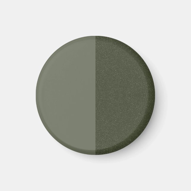 Aimant partagé vert mousse moderne – Personnalisab (Devant)