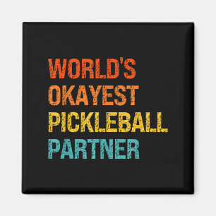 Aimant Partenaire de pickleball moyennement correct du mo