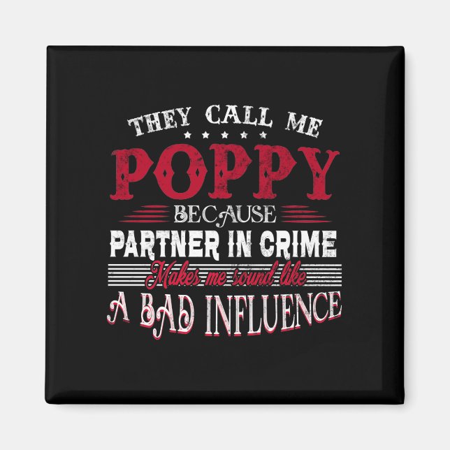 Aimant Partenaire de They Call Me Poppy Because (Devant)