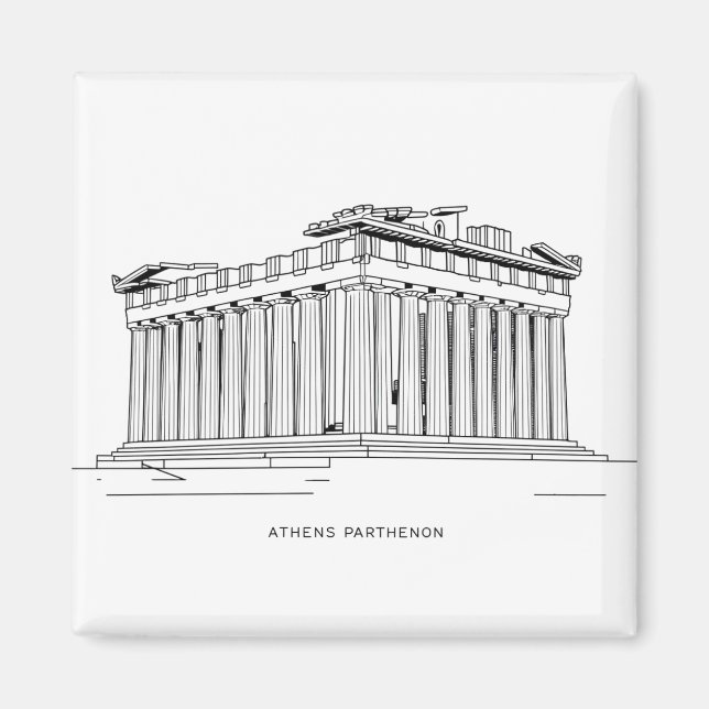 Aimant Parthénon d'Athènes 2 (Devant)