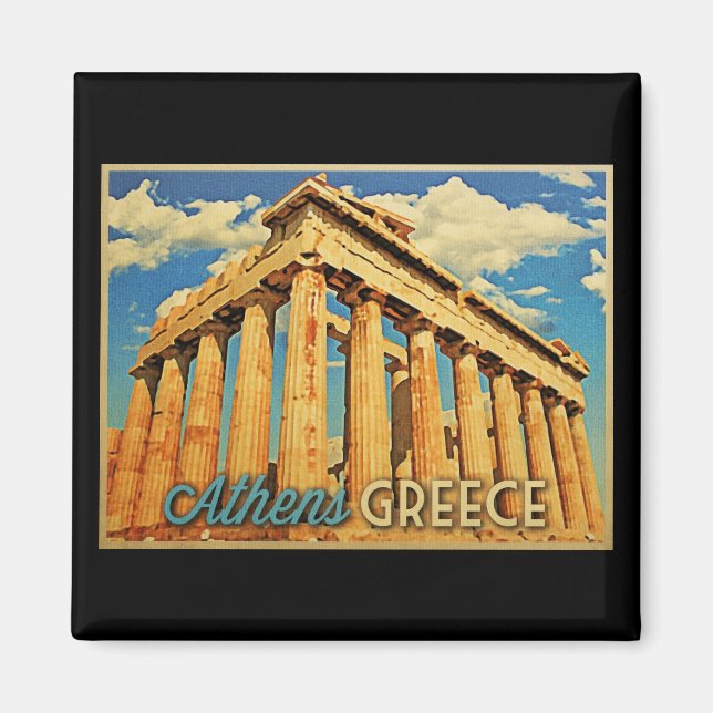 Aimant Parthénon d'Athènes Grèce (Devant)