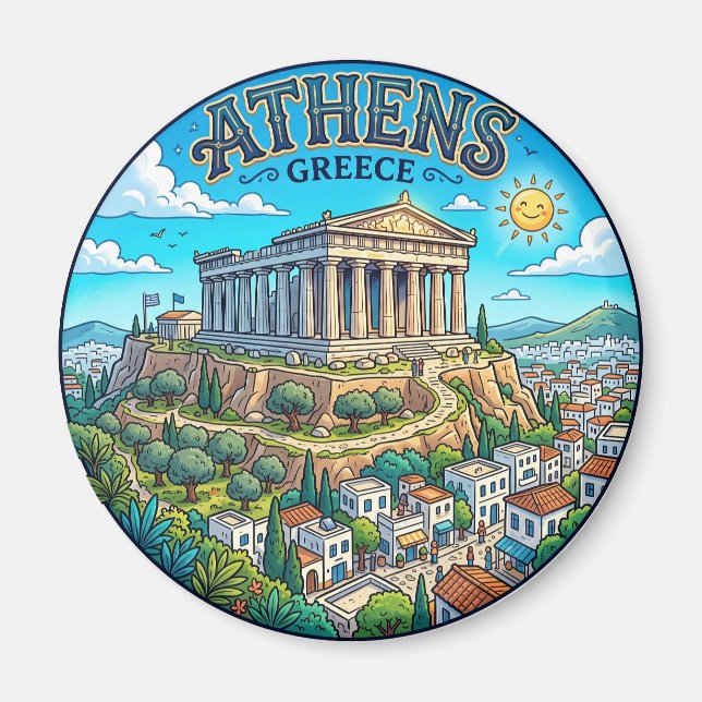 Aimant Parthénon Grèce (Devant)
