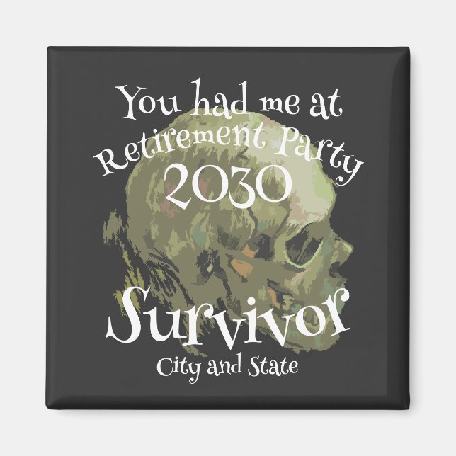 Aimant Parti de la retraite 2024 2025 2026 2027 2028 2029 (Devant)