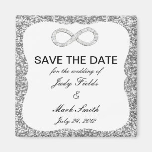 Aimant Parties scintillant Argent Infinité Enregistrer la