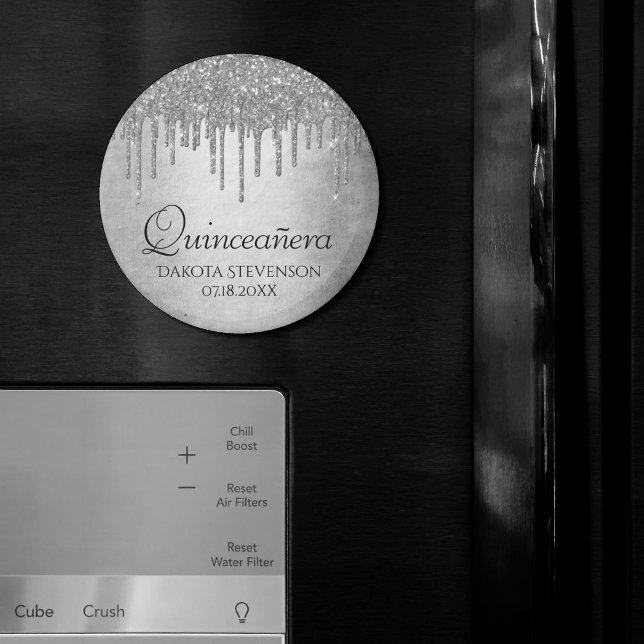 Aimant Parties scintillant d'argent de dépôt | Platinum Q (Créateur téléchargé)