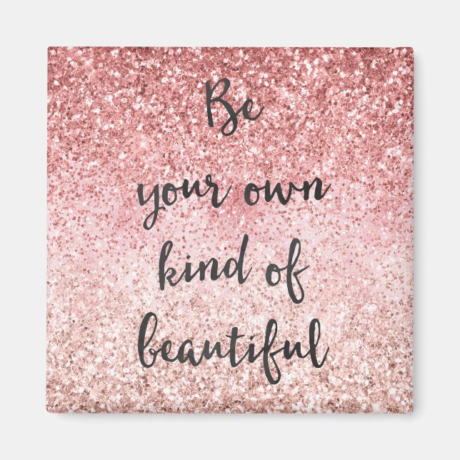 Aimant Parties scintillant Glam Glitzy rose Fille Étincel (Devant)