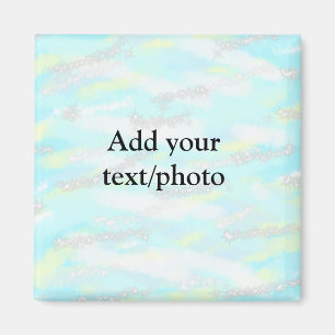 Aimant Parties scintillant pastel simple coloré ajouter v