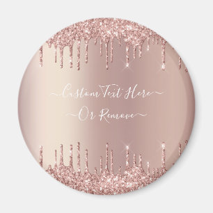 Aimant Parties scintillant rose Gold Blush Éclats Texte p