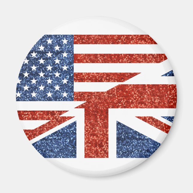 Aimant parties scintillant usa uk (Devant)