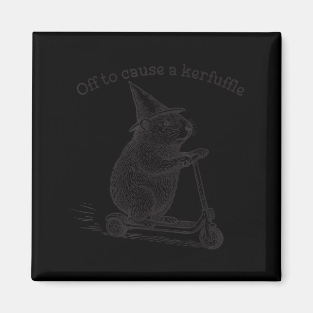 Aimant Partir pour causer une agitation Funny Groundhog S (Devant)