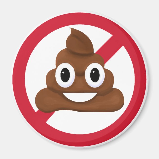 Aimant Pas de caca (Devant)