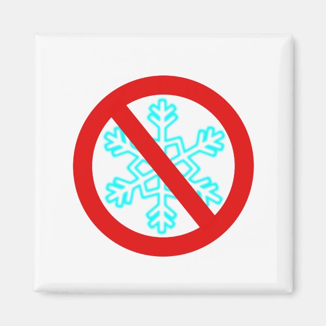 Aimant Pas de flocon de neige (Devant)