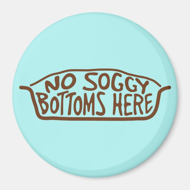 Aimant Pas de fond de soggy ici - Brown (Devant)