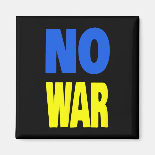 Aimant Pas de guerre Ukraine  (Devant)
