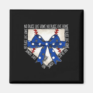 Aimant Pas de lieu comme Coquette Bow Game Day Softbyll à