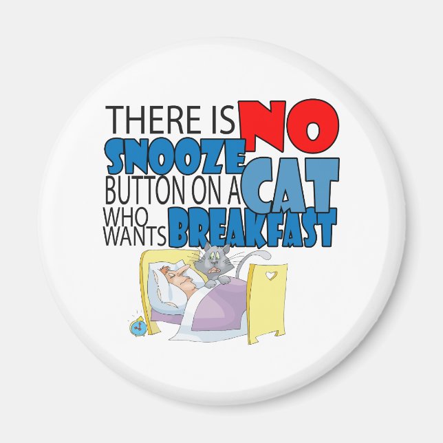 Aimant Pas de lit de chat Snooze (Devant)