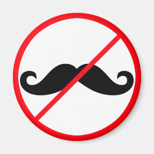 Aimant Pas de moustaches !