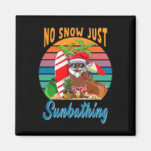 Aimant Pas de neige juste un truc Père Noël africain drôl