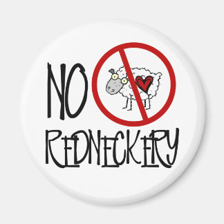 Aimant Pas de Redneckery ! Drôle Mouton à cou rouge