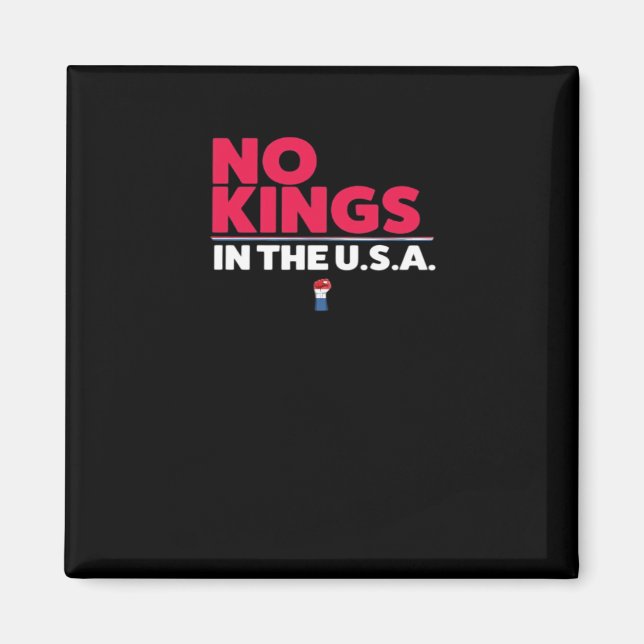 Aimant Pas de rois aux États-Unis Graphique tendance (Devant)