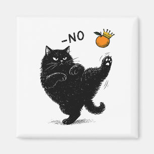 Aimant Pas De Rois En Amérique Chat Noir Drôle Mème Polit