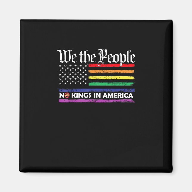 Aimant Pas de rois en Amérique, créatif « We The People » (Devant)