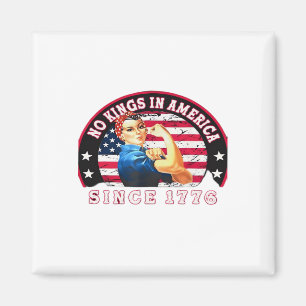 Aimant Pas de rois en Amérique depuis 1776 Drapeau USA Sa