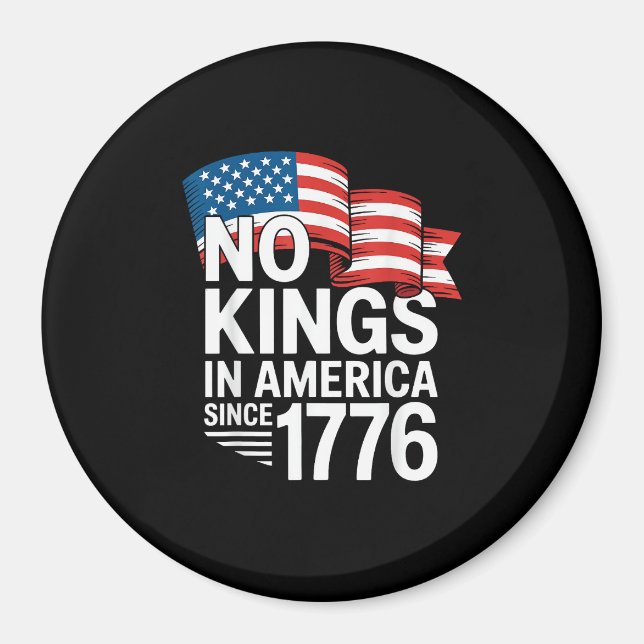 Aimant Pas de rois en Amérique depuis 1776 Protestation C (Devant)