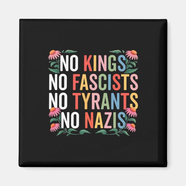 Aimant Pas de rois en Amérique Pas de fascistes résister  (Devant)