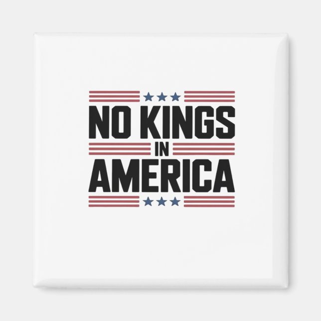 Aimant Pas de rois en Amérique Style créatif USA (Devant)