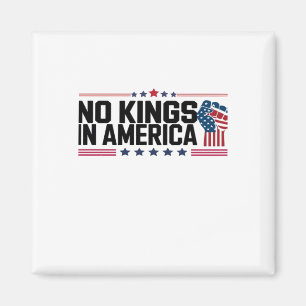 Aimant Pas de rois en Amérique Style patriotique USA